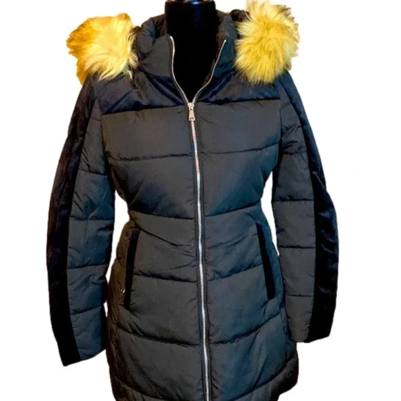 COALITION LA faux-fur hooded winter coat - Picture 1 of 9